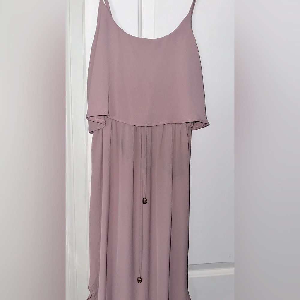 Lavender High-Low Maxi Dress
